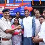 संजय सेठ के सांसद निधि से निर्मित दो ट्रैफिक पुलिस पोस्ट का उद्घाटन
