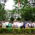 रिम्स निदेशक प्रो.डाॅ डी के सिन्हा ने फहराया तिरंगा